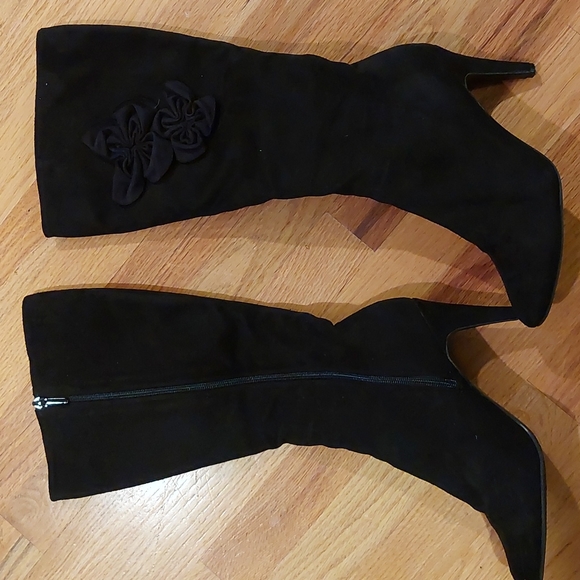 Velvet Heart ROSA black knee high boots! 8.5 - Picture 2 of 13